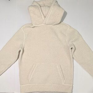 Express Off-White Sherpa Hoodie Jacket